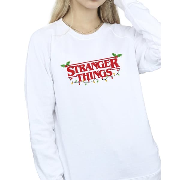 Netflix Sweatshirt med julbelysning från Stranger Things - dam/dam