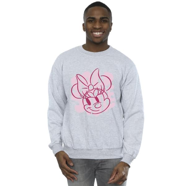Disney Mens Minnie Mouse Bold Style Sweatshirt