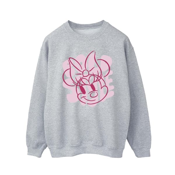 Disney Mens Minnie Mouse Bold Style Sweatshirt