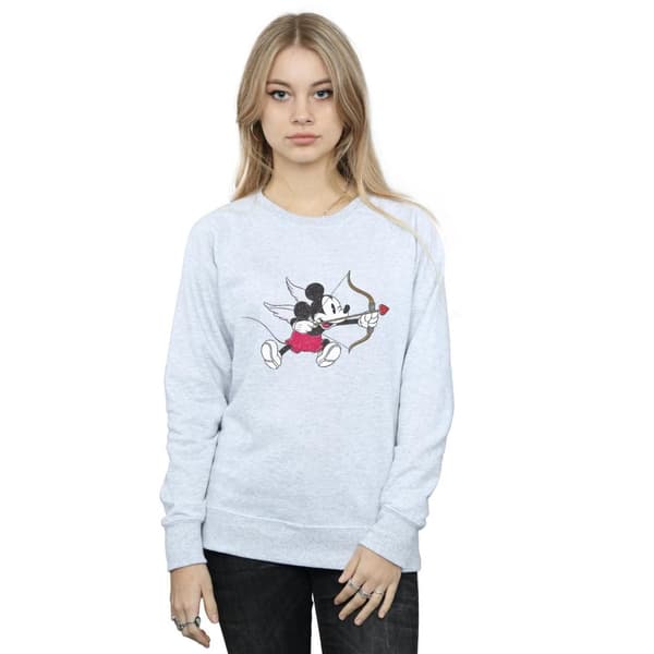 Disney Womens/Ladies Mickey Mouse Love Cherub Sweatshirt