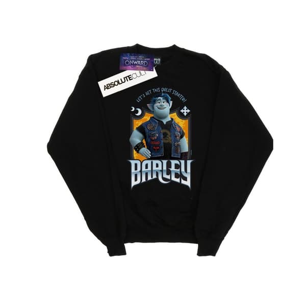 Disney Mens Onward Barley Pose Sweatshirt Black XXL