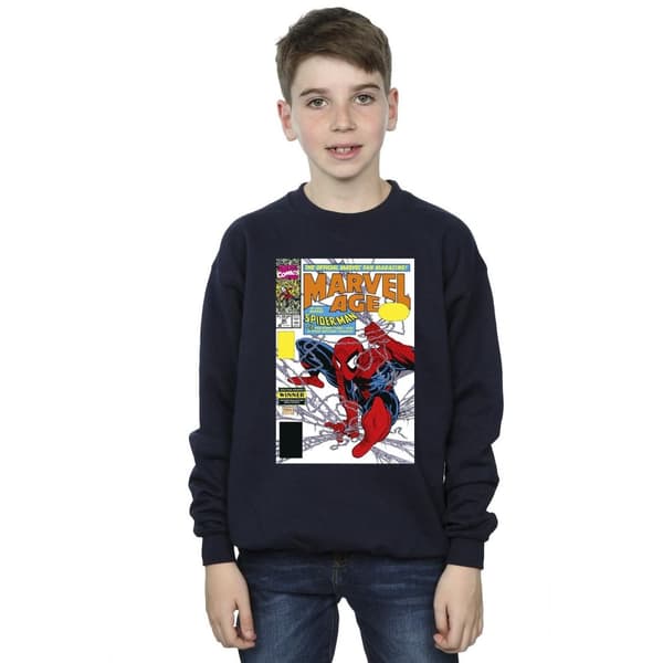 Marvel Pojkar Spider-Man Marvel Age Comic Cover Sweatshirt