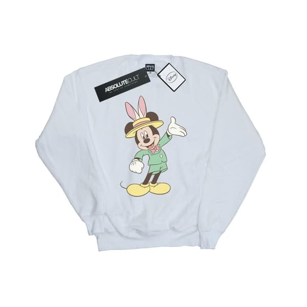 Disney Womens/Ladies Mickey Mouse Easter Bunny Sweatshirt