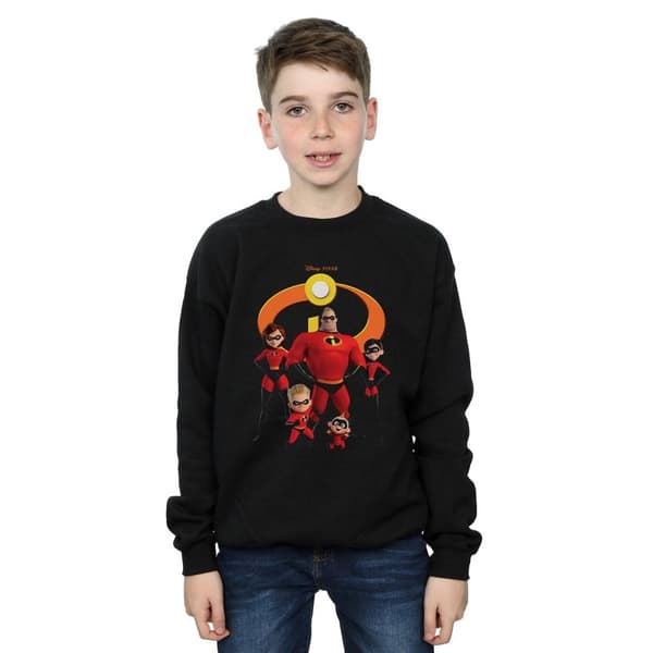 Disney Sweatshirt med grupplogotyp för pojkar Incredibles 2