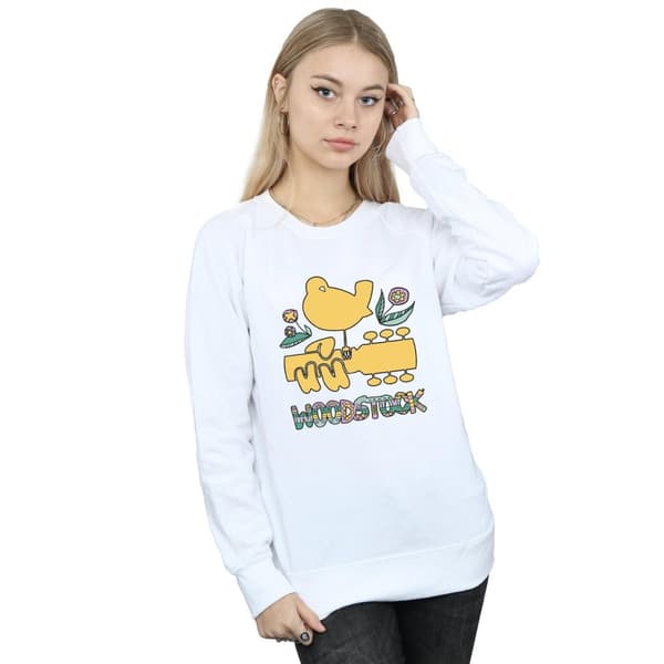 Woodstock Sweatshirt med aztekmönster och fågelmotiv - dam/dam