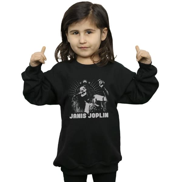Janis Joplin Spiritual Mono Sweatshirt för flickor