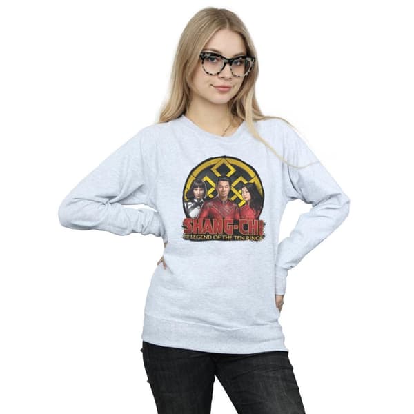 Marvel Sweatshirt med grupplogotyp och emblem - Shang-Chi And The Legend Of The Ten Rings, dam/dam