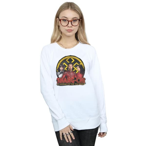 Marvel Womens/Ladies Shang-Chi And The Legend Of The Ten Rings Group Logo Emblem Sweatshirt