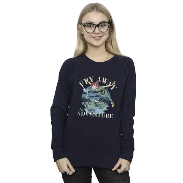 Disney Womens/Ladies Peter Pan Fly Away To Adventure Sweatshirt