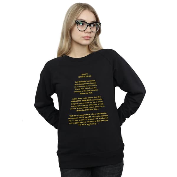 Star Wars Sweatshirt - Jedins återkomst - Opening Crawl för damer/damer