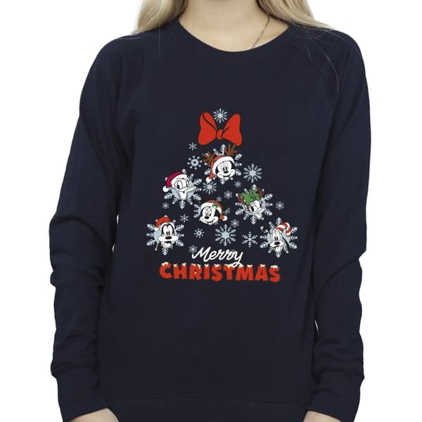 Disney Sweatshirt med julgran från Musse Pigg och hans vänner - dam/dam
