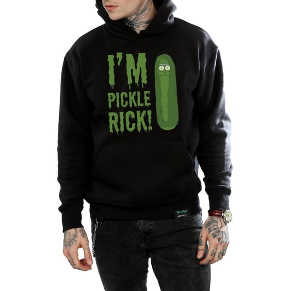 Rick And Morty Mens I´m Pickle Rick Hoodie
