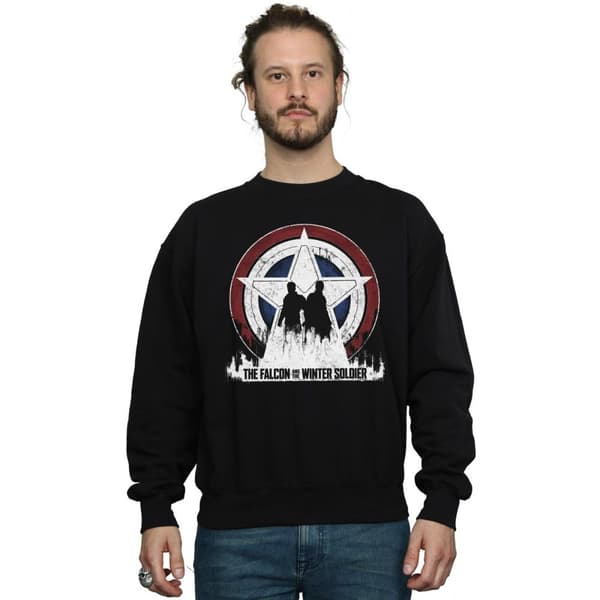 Marvel Mens The Falcon And The Winter Soldier Star Silhouettes Sweatshirt