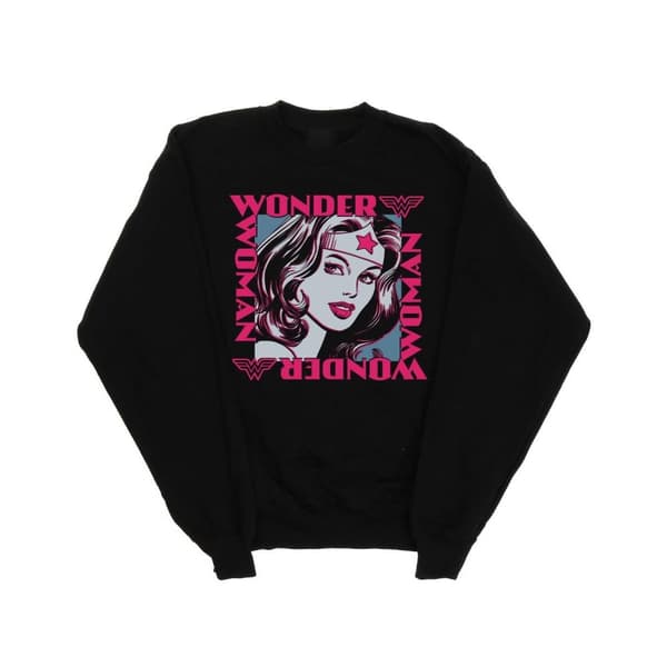 DC Comics Sweatshirt med ram och gudinna - Wonder Woman, dam/dam