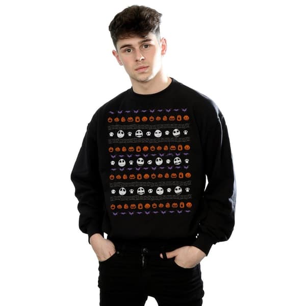 Disney Mens Nightmare Before Christmas Halloween Icons Sweatshirt