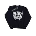Miniatyrbillede 1 af 5: Marvel Girls Black Panther Worded Emblem Sweatshirt
