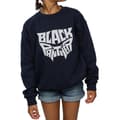 Miniatyrbillede 3 af 5: Marvel Girls Black Panther Worded Emblem Sweatshirt