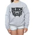 Miniatyrbillede 3 af 5: Marvel Girls Black Panther Worded Emblem Sweatshirt