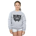 Miniatyrbillede 2 af 5: Marvel Girls Black Panther Worded Emblem Sweatshirt