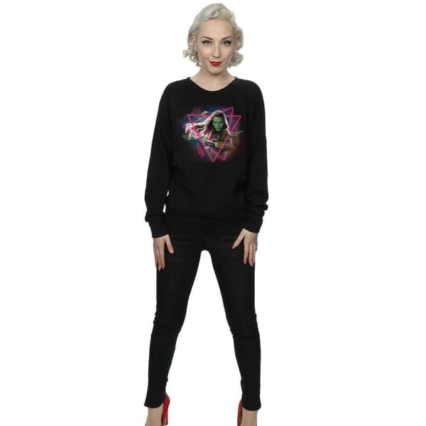 Marvel Womens/Ladies Guardians Of The Galaxy Neon Gamora Sweatshirt