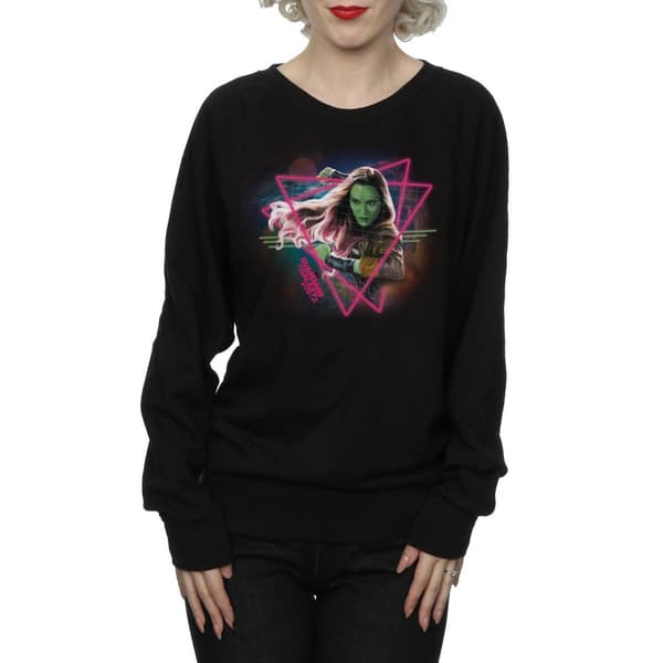 Marvel Womens/Ladies Guardians Of The Galaxy Neon Gamora Sweatshirt
