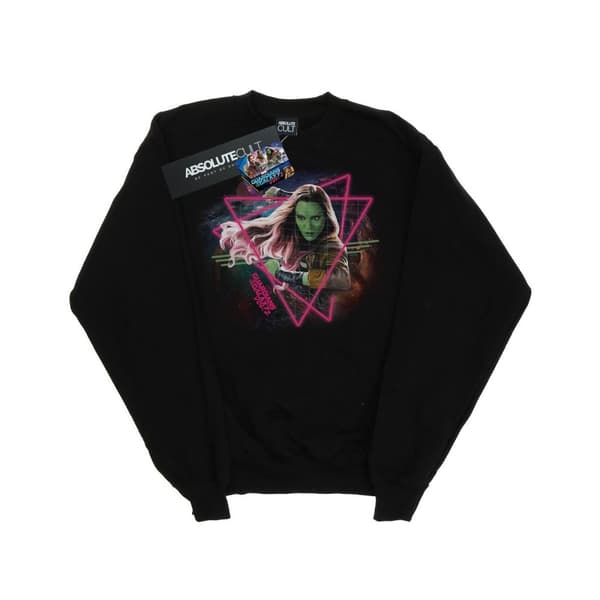 Marvel Womens/Ladies Guardians Of The Galaxy Neon Gamora Sweatshirt Black XXL