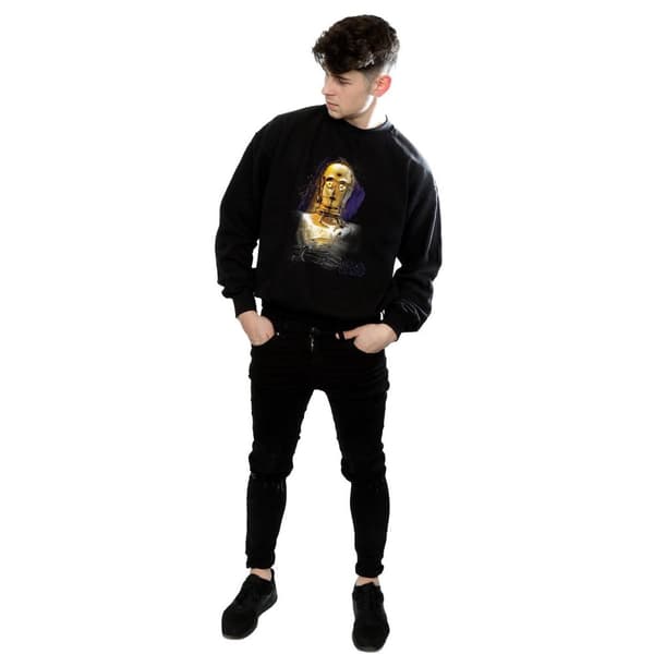 Star Wars Mens The Last Jedi C-3PO Brushed Sweatshirt