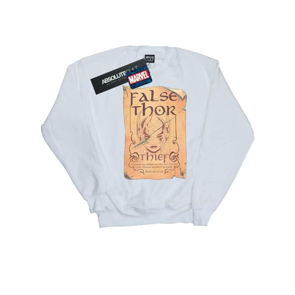 Marvel Girls The Mighty Thor False Thor Poster Sweatshirt