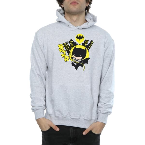 DC Comics Chibi Batman Swinging-hoodie för herrar