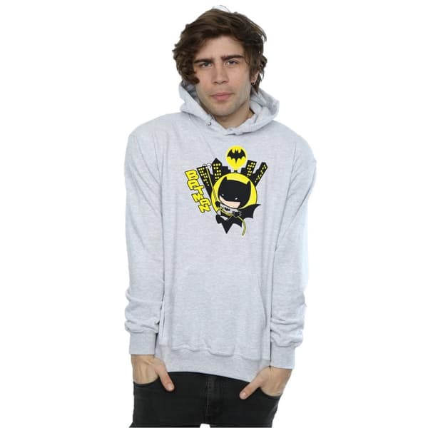 DC Comics Chibi Batman Swinging-hoodie för herrar