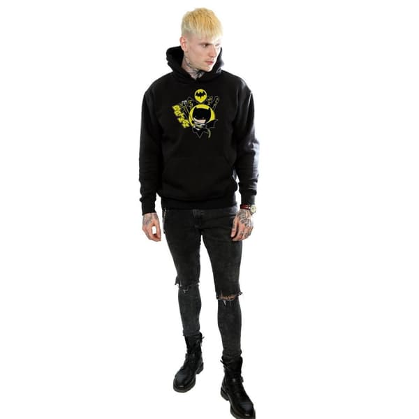 DC Comics Chibi Batman Swinging-hoodie för herrar