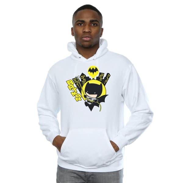 DC Comics Chibi Batman Swinging-hoodie för herrar