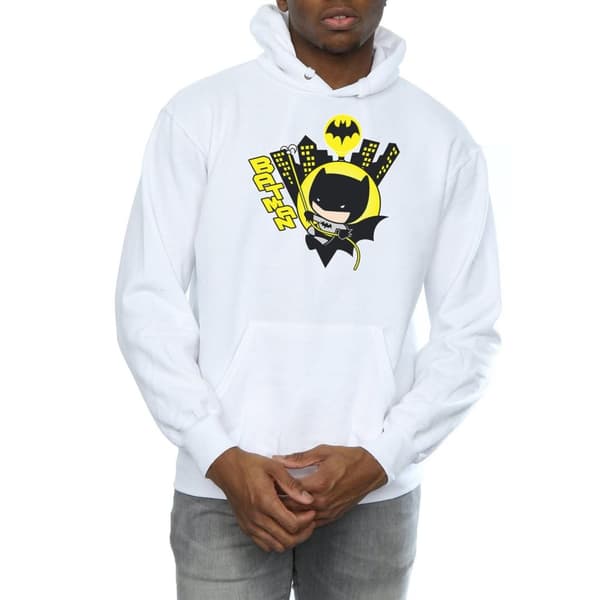 DC Comics Chibi Batman Swinging-hoodie för herrar