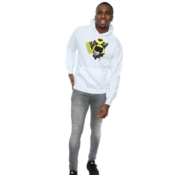 DC Comics Chibi Batman Swinging-hoodie för herrar