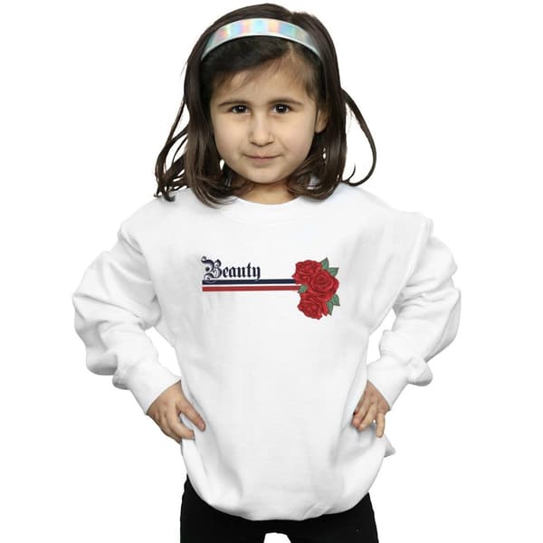 Disney Princess Girls Beauty And The Beast Belle Stripes And Roses Sweatshirt