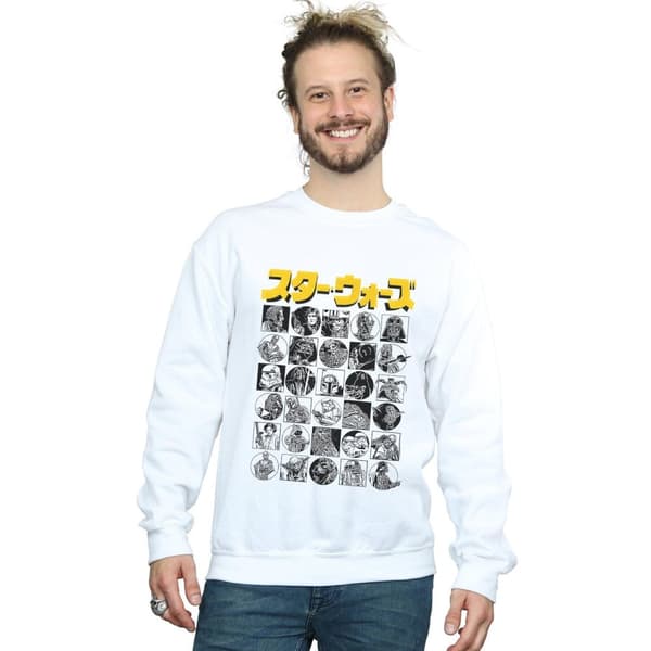 Star Wars Mens Japanese Character Thumbnail Sweatshirt