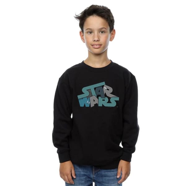 Star Wars Boys Death Star Jumble Logo Sweatshirt