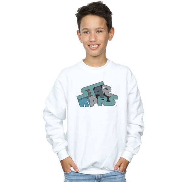 Star Wars Boys Death Star Jumble Logo Sweatshirt