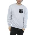 Miniatyrbilde 3 av 5: DC Comics Mens Justice League Movie Shield Faux Pocket Sweatshirt