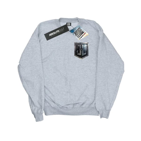 DC Comics Mens Justice League Movie Shield Faux Pocket Sweatshirt