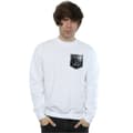 Miniatyrbilde 2 av 4: DC Comics Mens Justice League Movie Shield Faux Pocket Sweatshirt