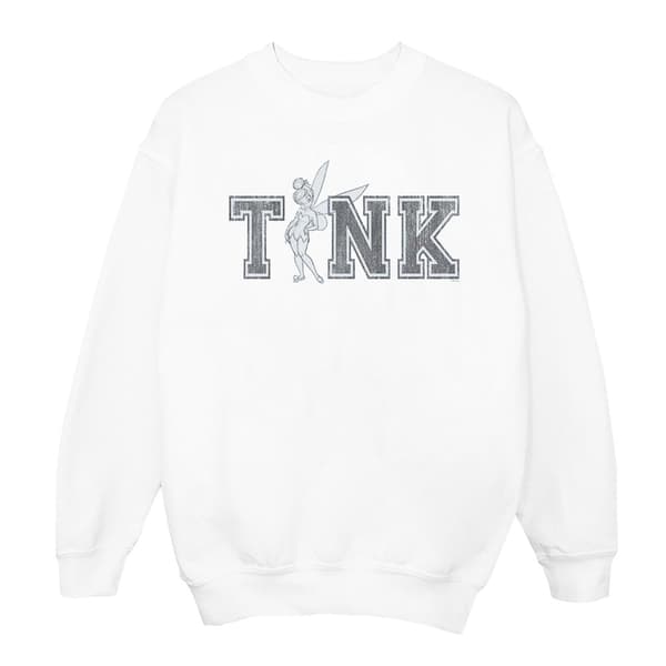 Disney Dam/Tjej Tinker Bell Collegiate Tink Sweatshirt White XXL