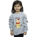 Miniatyrbilde 3 av 4: Disney Girls Winnie The Pooh Happy Christmas Holly Sweatshirt