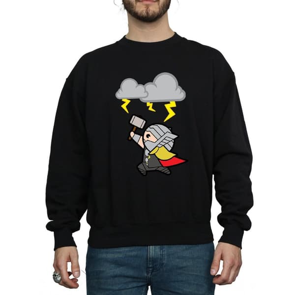 Marvel Mens Kawaii Thor God Of Thunder Sweatshirt