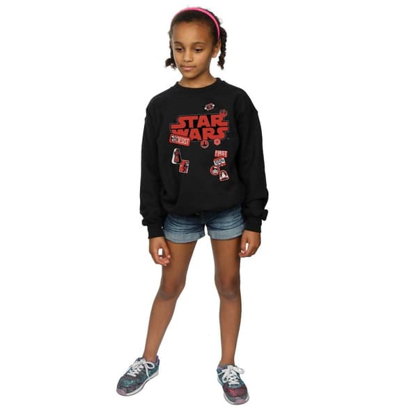 Star Wars Sweatshirt med The Last Jedi-märken för flickor