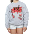 Miniatyrbild 3 av 5: Star Wars Sweatshirt med The Last Jedi-märken för flickor