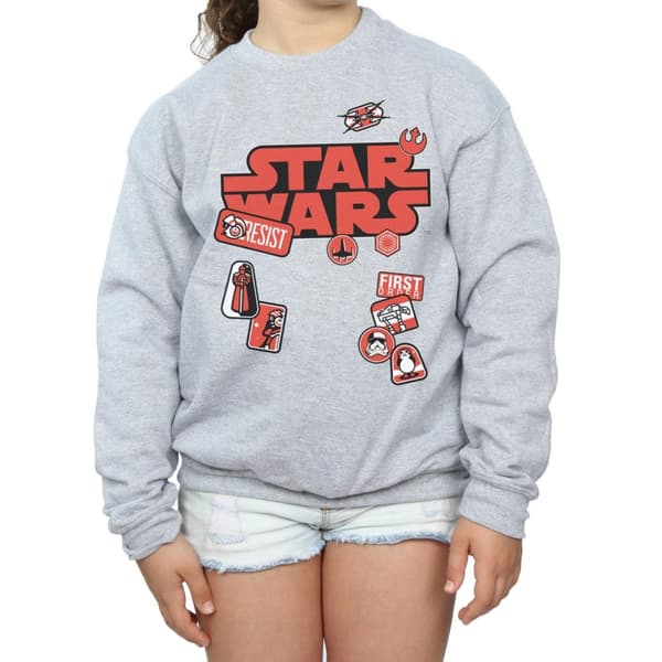 Star Wars Sweatshirt med The Last Jedi-märken för flickor
