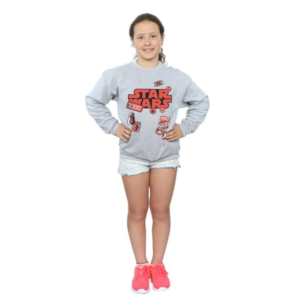 Star Wars Sweatshirt med The Last Jedi-märken för flickor