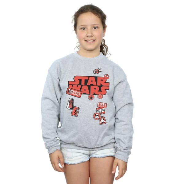 Star Wars Sweatshirt med The Last Jedi-märken för flickor