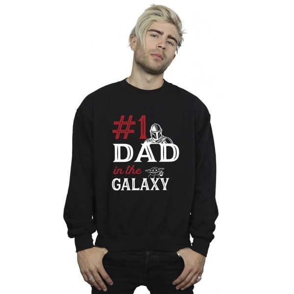 Star Wars Mens Mandalorian Number One Dad Sweatshirt